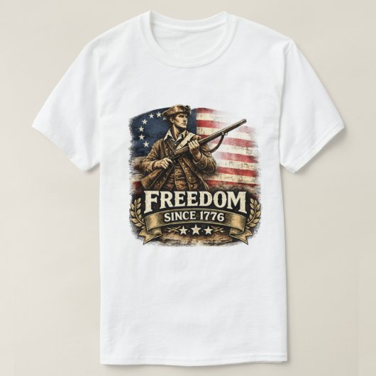 自由 1776 Tシャツ (デザイン正面)