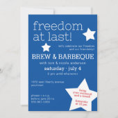 自由 | 7月4日 |独立記念日 招待状 (正面)