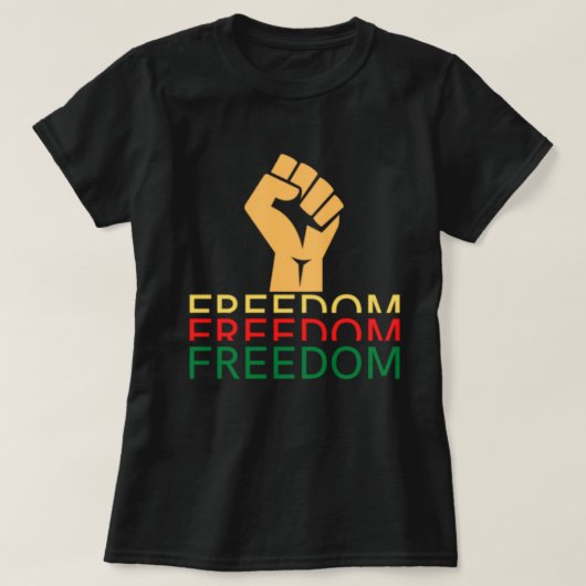 自由 Tシャツ (デザイン正面)