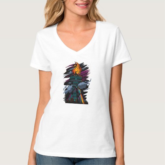 自由 Tシャツ (正面)