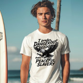 自由 vs 奴隷制 tシャツ