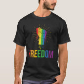 自由LGBTQ Tシャツ (正面)