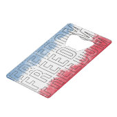 自由Tシャツ クレジットカード栓抜き (正面アングル)