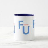 自由U 3はコーヒー・マグ- FUの味方しました マグカップ (中央)