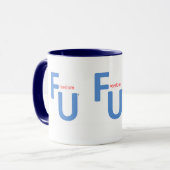 自由U 3はコーヒー・マグ- FUの味方しました マグカップ (正面左)