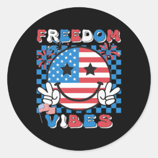 自由Vibes 4th Of 7月アメリカ独立男性 ラウンドシール