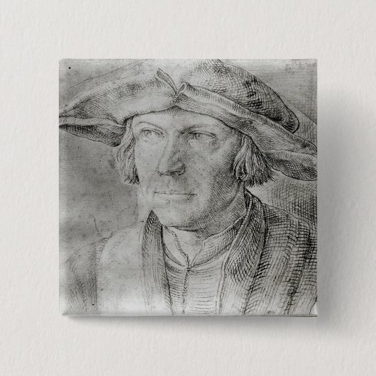 自画像6 缶バッジ (正面)