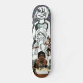 自画像(クリストファー土星) スケートボード (正面)