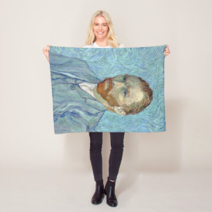 自画像、ヴィンセント・ヴァン・ゴッホ、1889年 フリースブランケット