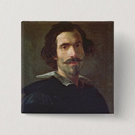 自画像 缶バッジ (正面)