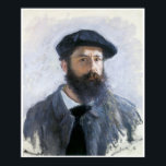 自画像， 1886, Claude Monet ポスター<br><div class="desc">自画像， 1886 Claude Monetこの印象派絵画家は、アーティストの自画像であるClaude Monet。彼は黒いジャケットと帽子を着て、完全なスポーツのひげをしている。</div>