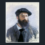 自画像， 1886, Claude Monet ポスター<br><div class="desc">自画像， 1886 Claude Monetこの印象派絵画家は、アーティストの自画像であるClaude Monet。彼は黒いジャケットと帽子を着て、完全なスポーツのひげをしている。</div>