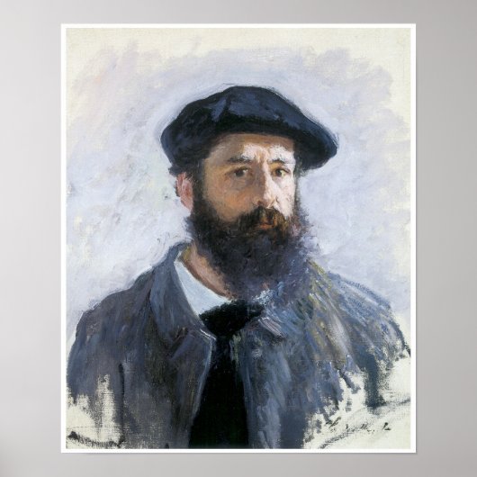 自画像， 1886, Claude Monet ポスター (正面)