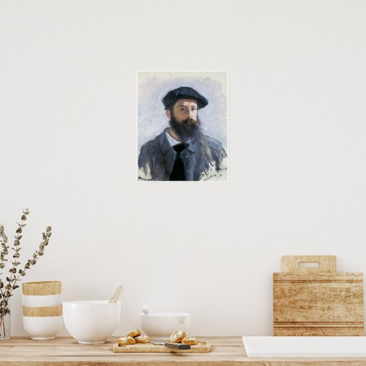 自画像， 1886, Claude Monet ポスター (キッチン)