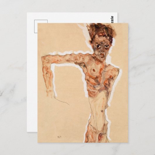 自画像(1911) | Egon Schiele | ポストカード (正面/裏面)