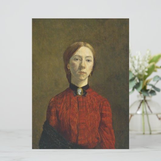 自画像(Gwen John著) カード (スタンド正面)