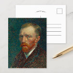 自画像 | Vincent Vanゴッホはがき ポストカード<br><div class="desc">自己の肖像画（1887年）オランダ後印象派アーティストのヴィンセント・ヴァン・ゴッホ。1886年にヴァン・ゴッホはパリに移り、2年間の滞在中に少なくとも24人の自画像を制作した。彼は点滴法の技術を研究していたが、独自の方法でマークを適用しユニークた。密度の高いブラッシュワークと強烈な色は、ヴァン・ゴッホのスタイルの特徴となった。デザインツールを使用してイメージのカスタム文字を追加したり、イメージをカスタマイズする。</div>