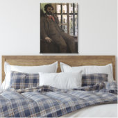 自画像Sainte-Pelagie, 1871 キャンバスプリント (インサイチュ (寝室))