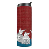 自発的言葉&鳥トート タンブラー (回転左)