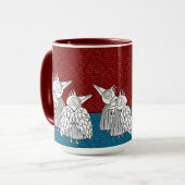 自発的言葉&鳥トート マグカップ (正面左)