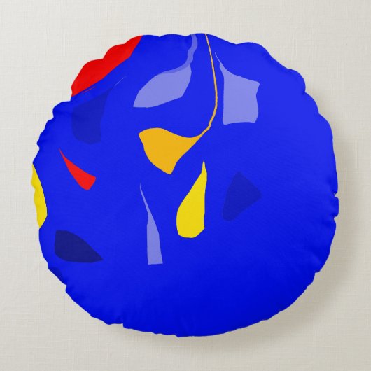 自発自然円枕 ラウンドクッション (正面)