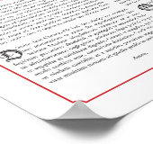 自白した後の司祭の祈りの言葉 ポスター (角)