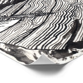 「自白しろ！」 インド墨によるドローイング ポスター (角)