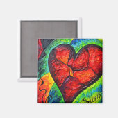 自白によるハート マグネット (正面/裏面)