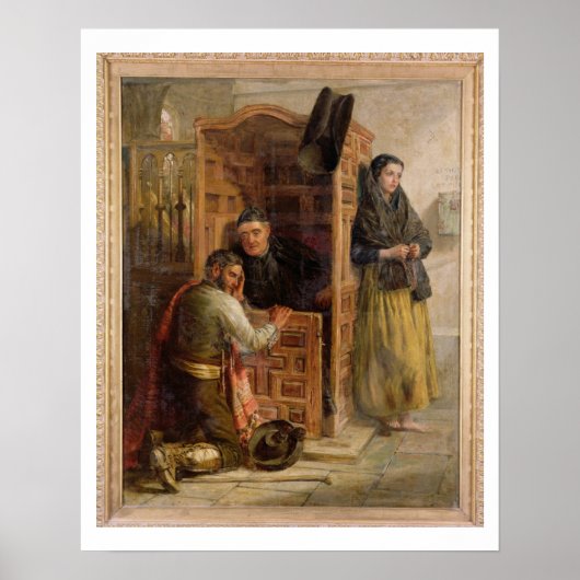 自白， 1862 (油キャンバス) ポスター (正面)