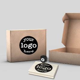 自社のビジネスカスタムロゴを大きく作成 ラバースタンプ