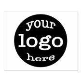 自社のビジネスカスタムロゴを大きく作成 ラバースタンプ (インプリント)