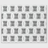 自社のビジネスロゴパターンを作成する ラッピングペーパー (フラット)