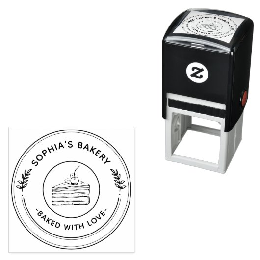 自社のラウンドビジネスカスタムロゴをセルフインクにする セルフインキングスタンプ (インサイチュ)