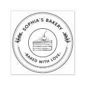 自社のラウンドビジネスカスタムロゴをセルフインクにする セルフインキングスタンプ (デザイン)