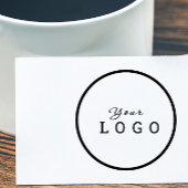 自社のラウンドビジネスカスタム会社のロゴを作成 ラバースタンプ