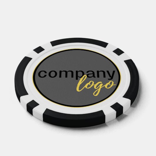 自社のロゴブランドサークル事業会社の作成 ポーカーチップ (シングル)