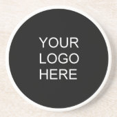 自社の会社ロゴをここにアップロード コースター (正面)