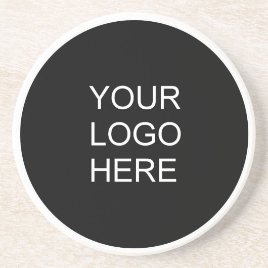 自社の会社ロゴをここにアップロード コースター (正面)