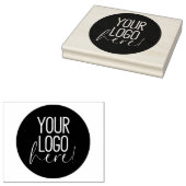 自社の大きなカスタムビジネスロゴを作成 ラバースタンプ (押印)