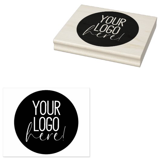 自社の大きなカスタムビジネスロゴを作成 ラバースタンプ (押印)