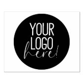 自社の大きなカスタムビジネスロゴを作成 ラバースタンプ (インプリント)