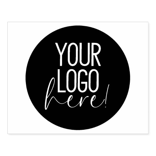 自社の大きなカスタムビジネスロゴを作成 ラバースタンプ (インプリント)