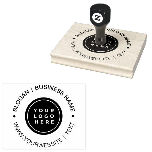 自社の大きなビジネスカスタムロゴ会社を作る ラバースタンプ (押印)