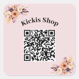 自社のQRコードシールを作成する スクエアシール