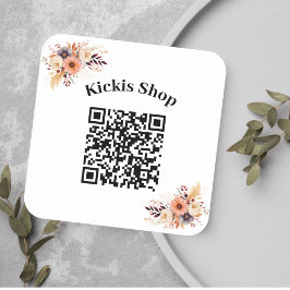 自社のQRコードシールを作成する スクエアシール