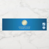 自社ブランドのボトル入り水ラベルの作成 ペットボトルラベル (シングルラベル)