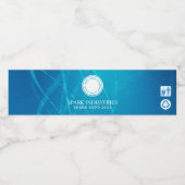 自社ブランドのボトル入り水ラベルの作成 ペットボトルラベル (シングルラベル)