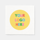 自社ブランド会社のビジネスロゴの作成 スタンダードカクテルナプキン (正面)