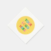 自社ブランド会社のビジネスロゴの作成 スタンダードカクテルナプキン (角)