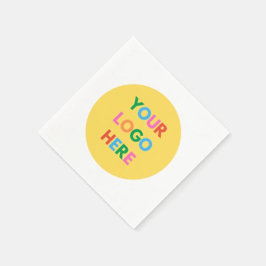 自社ブランド会社のビジネスロゴの作成 スタンダードカクテルナプキン (角)